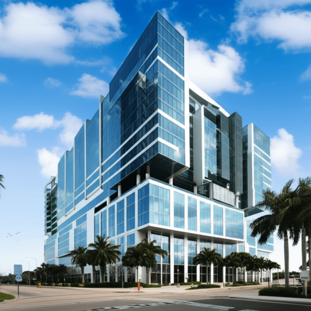 Modern commercial building